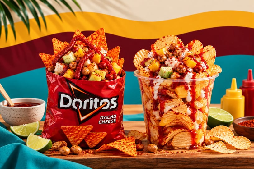Dorilocos y papas locas preparadas